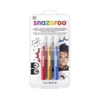 PENNARELLI BRUSCHPEN PER TRUCCO BODY ART, VISO, BELLY PAINTING - TEMA AVVENTURA