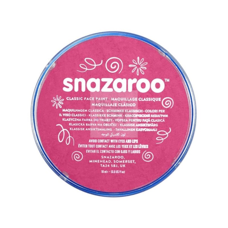 COLORE PER IL BODY ART, VISO, BELLY PAINTING  - FARD ACQUARELLABILE DA 18 ML 599 ROSA FUCSIA