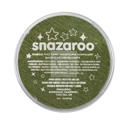 COLORE PER IL BODY ART, VISO, BELLY PAINTING  - FARD ACQUARELLABILE DA 18 ML 441 VERDE SCINTILLANTE