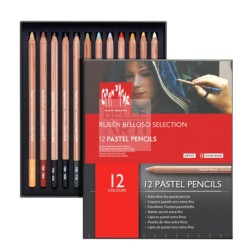 MATITE SECCHE " PASTEL PENCILS " CARAN D'ACHE SELEZIONE BELLOSO CONF. 12 PZ