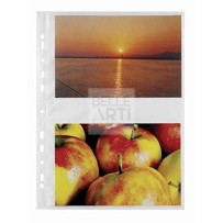 BUSTA A FORATURA UNIVERSALE PORTA FOTO 13X20 CONF. DA 10FG. FIN. BUCCIA D'ARANCIA