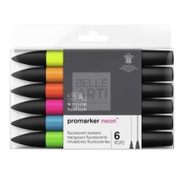 CONFEZIONE SET DA 6 PENNARELLI PROMARKER TONI NEON