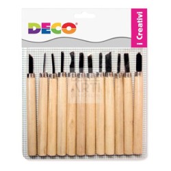 SCAVINI PER INCISIONE SET DA 12 SGORBIE PER LINOLEUM