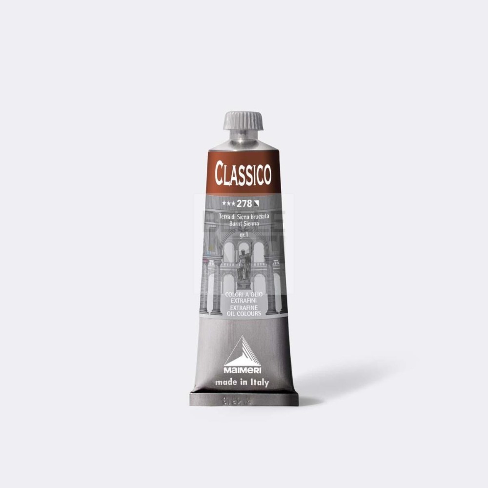 COLORE AD OLIO SERIE CLASSICO DA 60 ml. 278 TERRA SIENA BRUCIATA