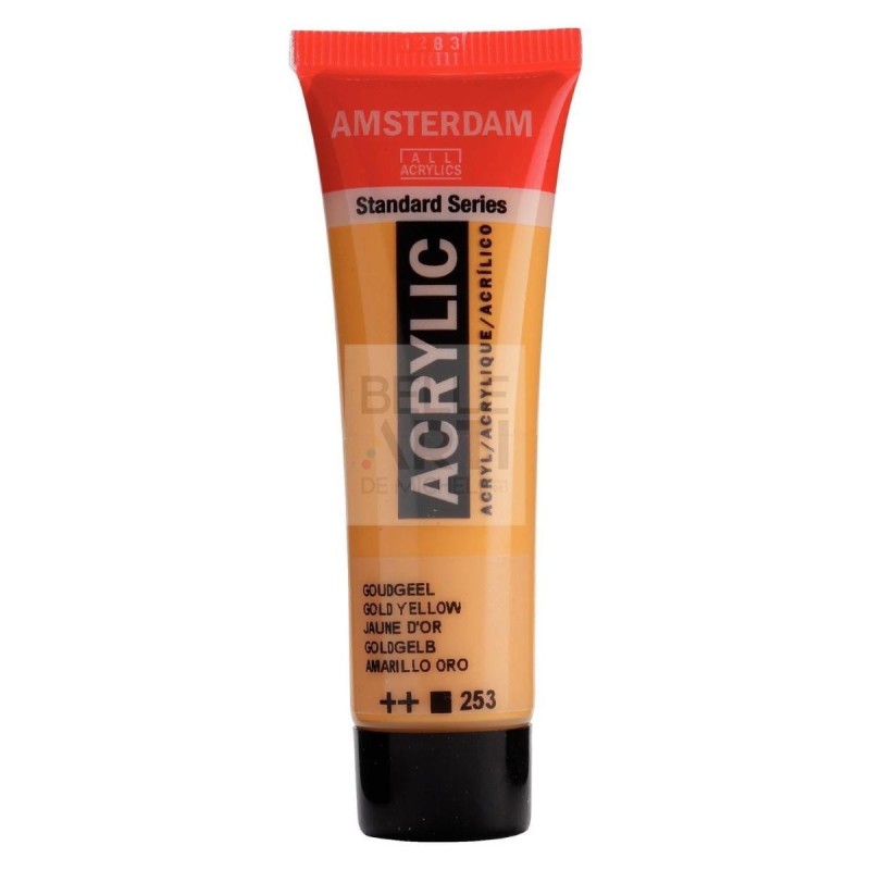 AMSTERDAM "ACRYLIC" 20ML 253 GIALLO ORO