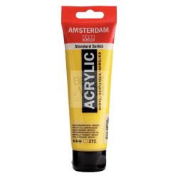 COLORE ACRILICO AMSTERDAM "ACRYLIC" TUBO DA 120ML 272 GIALLO TRASP. MEDIO
