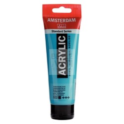 COLORE ACRILICO AMSTERDAM "ACRYLIC" TUBO DA 120ML 522 BLU TURCHESE