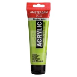 COLORE ACRILICO AMSTERDAM "ACRYLIC" TUBO DA 120ML 617 VERDE GIALLASTRO