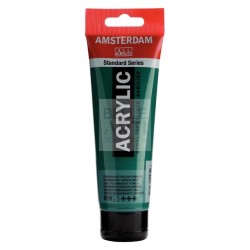 COLORE ACRILICO AMSTERDAM "ACRYLIC" TUBO DA 120ML 619 VERDE PERM. SCURO