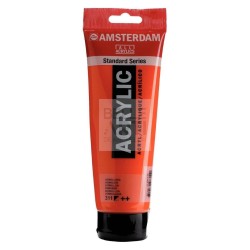 COLORE ACRILICO AMSTERDAM "ACRYLIC" TUBO DA 250ML 311 VERMIGLIONE