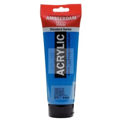 COLORE ACRILICO AMSTERDAM "ACRYLIC" TUBO DA 250ML 572 BLU PRIMARIO CYAN