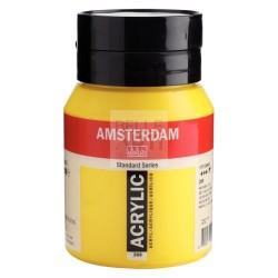 COLORE ACRILICO AMSTERDAM "ACRYLIC" FLACONE DA 500ML 268 GIALLO AZO. CHIARO