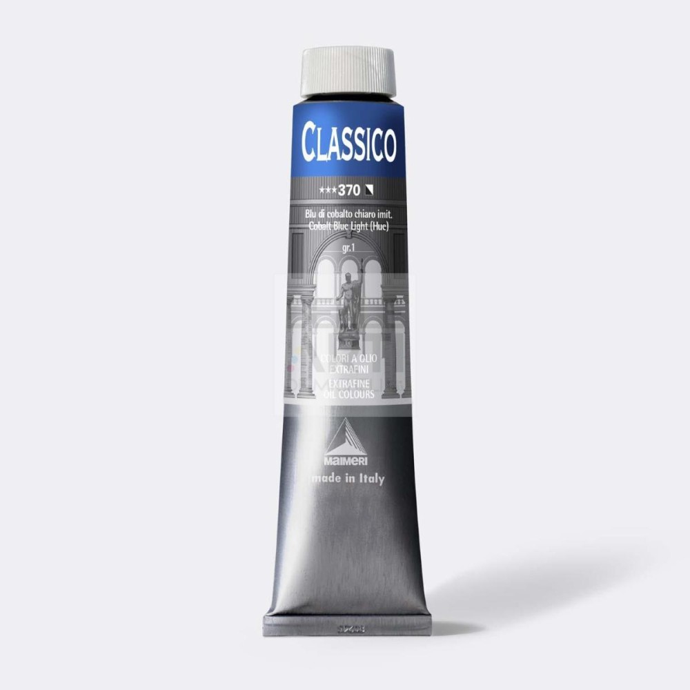 COLORE AD OLIO SERIE CLASSICO DA 200 ml. 370 BLU COBALTO CHIARO IMITAZIONE