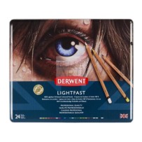 PASTELLI IN MATITA COLORATI SERIE " LIGHTFAST " CONFEZIONE IN LATTA DA 24 PZ.