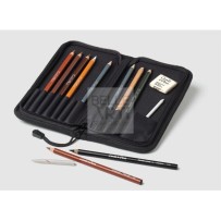 ASTUCCIO KIT SKETCHING DA DISEGNO TROUSSE 14 PZ