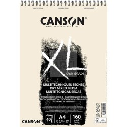 BLOCCO CARTA SPIRALATO MULTITECNICA PER DISEGNO SERIE XL " CLAY GRAIN" 40 FG A4 160 GR