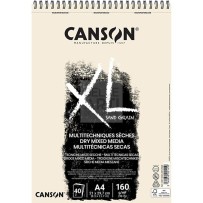 BLOCCO CARTA SPIRALATO MULTITECNICA PER DISEGNO SERIE XL " CLAY GRAIN" 40 FG A4 160 GR