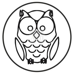 MONO SIGILLO IN BRONZO GUFO