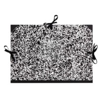 CARTELLA PORTADISEGNI "ANNONAY" 3 NASTRI 26X33 CM - BIANCO