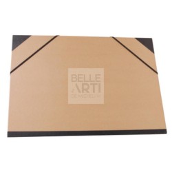 CARTELLA PORTADISEGNI KRAFT CON ELASTICI 32X45