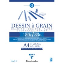 BLOCCO CARTA DA DISEGNO "DESSIN À GRAIN" 180 GR A4 N.3