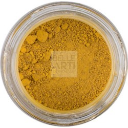 PIGMENTO IN POLVERE PER ARTISTI OSSIDO GIALLO NATURALE #2032-O BARATTOLO DA 100 ml.