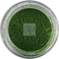 PIGMENTO IN POLVERE PER ARTISTI OSSIDO CROMO VERDE T #7014-O BARATTOLO DA 100 ml.