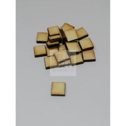 SAGOMA IN LEGNO DI PIOPPO QUADRATO 4MM H. 1,5 CM #143