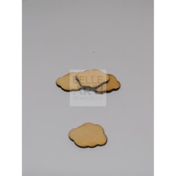 SAGOMA IN LEGNO DI PIOPPO NUVOLA 5MM H. 2,5 CM #104