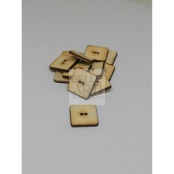 SAGOMA IN LEGNO DI PIOPPO BOTTONI QUADRATI 3MM H. 2 CM #057