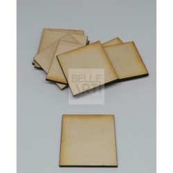 SAGOMA IN LEGNO DI PIOPPO QUADRATO 3MM H. 6 CM #160/3