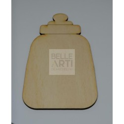 SAGOMA IN LEGNO DI PIOPPO BIBERON 3MM H. 15 CM #167