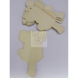 SAGOMA IN LEGNO DI PIOPPO FATINA 3MM H. 16 CM #117