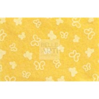 PANNO LENCI 1 MM 30X40 CM GIALLO MAIS/ BIANCO FARFALLE