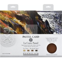 BLOCCO CARTA PASTELCARD 360 GR 6 FG 40X30 TONI TERRA ASSORTITI
