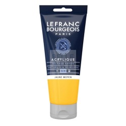 COLORE ACRILICO L&B FINE 80ML 198 GIALLO MEDIO