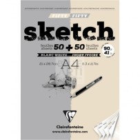 BLOCCO DA DISEGNO E DA SCHIZZO 90 GR A4 BIANCO - AVORIO