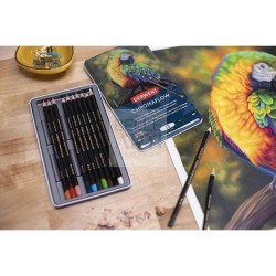 MATITE COLORATE SERIE " CHROMAFLOW " CONFEZIONE IN LATTA DA 12 PZ.