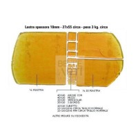 MOSAICO IN TESSERE DI VETRO 13-16X10XH6 CONF. 100GR #TR172 SEPPIA