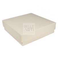 SCATOLA IN CARTONE 34.5X34.5X6.5 CM AVORIO