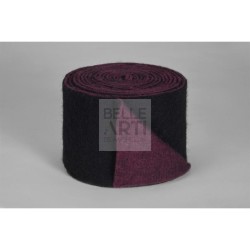 NASTRO FELTRO BICOLORE H. 15 CM NERO/ROSSO