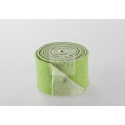 NASTRO FELTRO BICOLORE H. 23 CM VERDE PASTELLO/PANNA