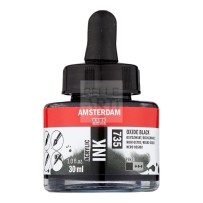 AMSTERDAM ACRYLIC INK 30ML 735 NERO OSSIDO