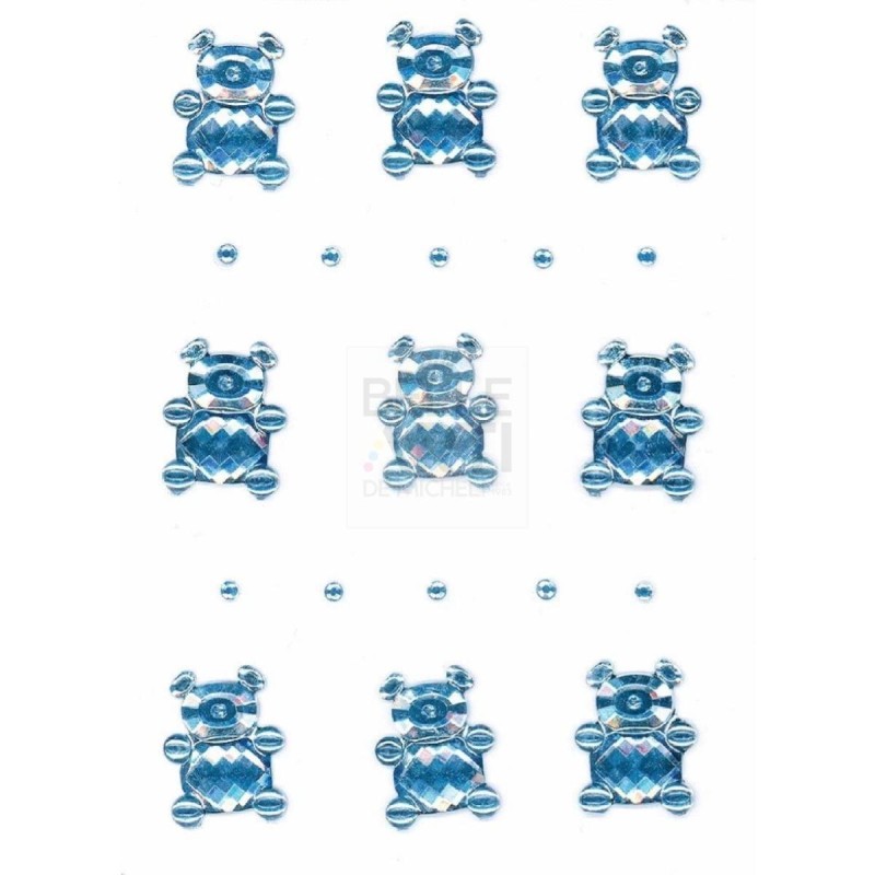 STICKER HANDMADE RÖSSLER CONF. 9 PZ - ORSETTI AZZURRI