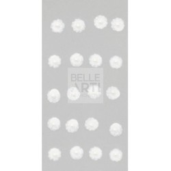 STICKER HANDMADE RÖSSLER CONF. 20 PZ - FIORELLINI BIANCHI