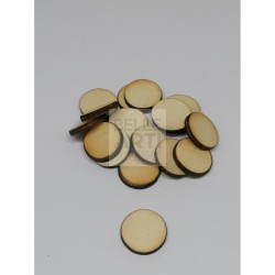 SAGOMA IN LEGNO DI PIOPPO CERCHIO 6MM DIAM. 2.7 CM #176