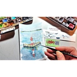 CARTA IN FOGLI PER ACQUERELLO " BRITANNIA " 300GR GRANA FINE 50X65 - HAHNEMUHLE