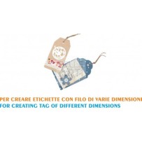 FUSTELLA MANUALE PER CREARE ETICHETTE TAG CON IL FILO 3 DIMENSIONI