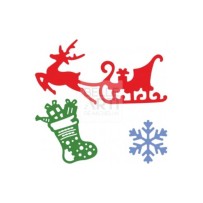 FUSTELLA SOTTILE " 3 SOGGETTI NATALE "