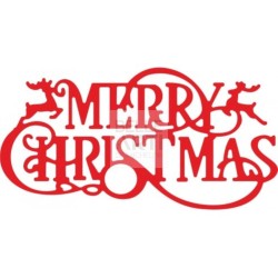 FUSTELLA SOTTILE " MERRY CHRISTMAS "